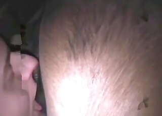 Incredible zoophilic scene with passionate sex