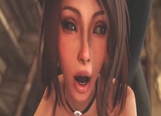 Animated zoo sex with two girls and a horse