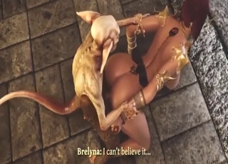 Small demon dick is going to get her pussy off