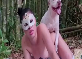 Deranged women ready to get off with dogs