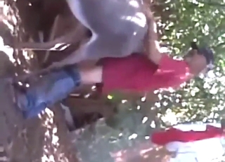 Horny zoophile guy gets fucked by a Donkey