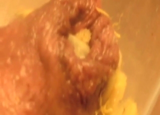 Maggots love tasting his dick cheese on cam